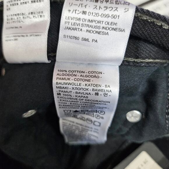 ⚡️SALE! Levi's Black Distressed Baggy Dad Jeans NWT Size 32x30 - Picture 10 of 12